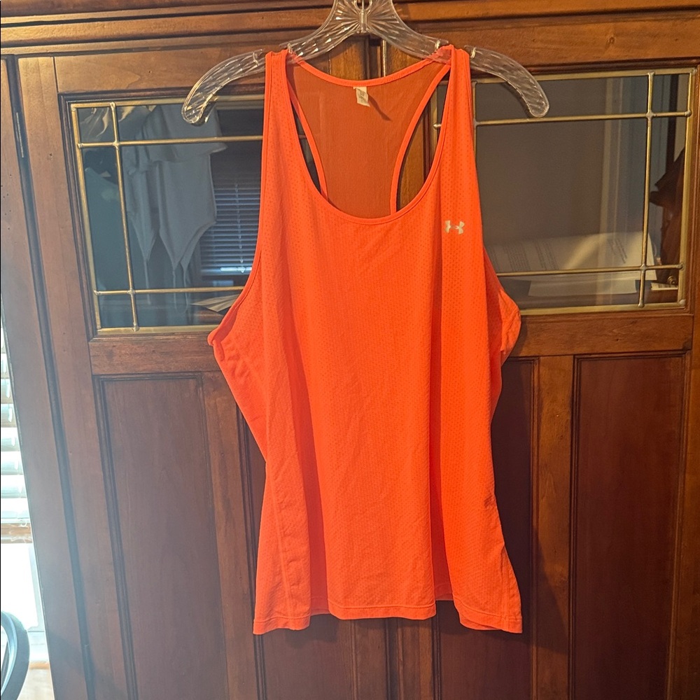 Under Armour Women's Bright Orange Racerback Tank Top